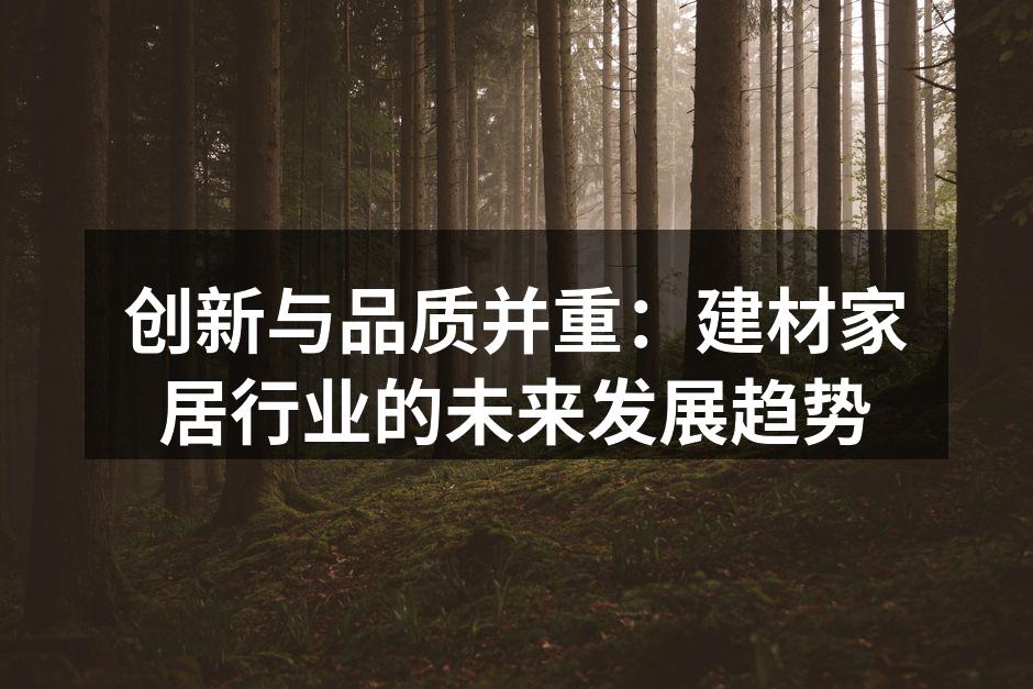 创新家居设计,提升生活品质